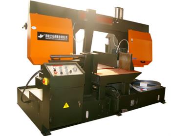 金萬鋒旋轉角度帶鋸床，多角度快速切割