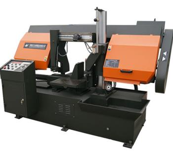 金萬鋒臥式帶鋸床，鋸切可靠、精度高